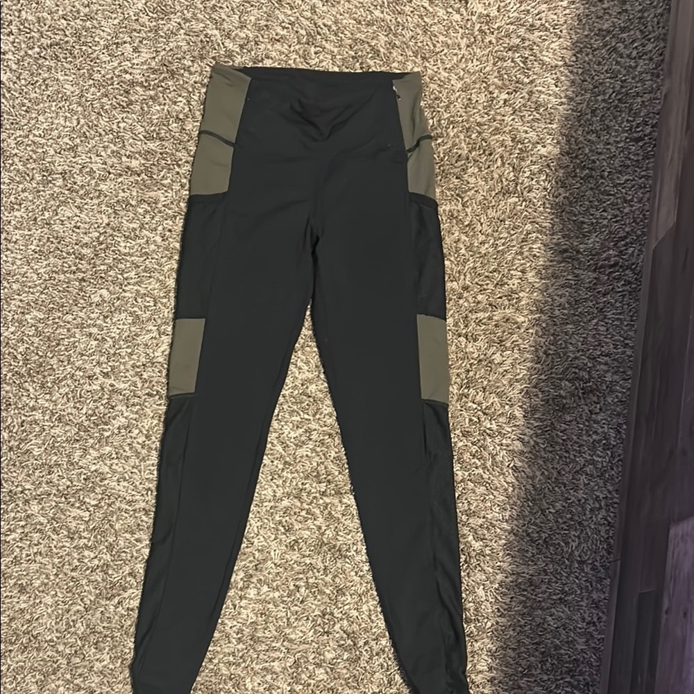 Black and Olive Leggings